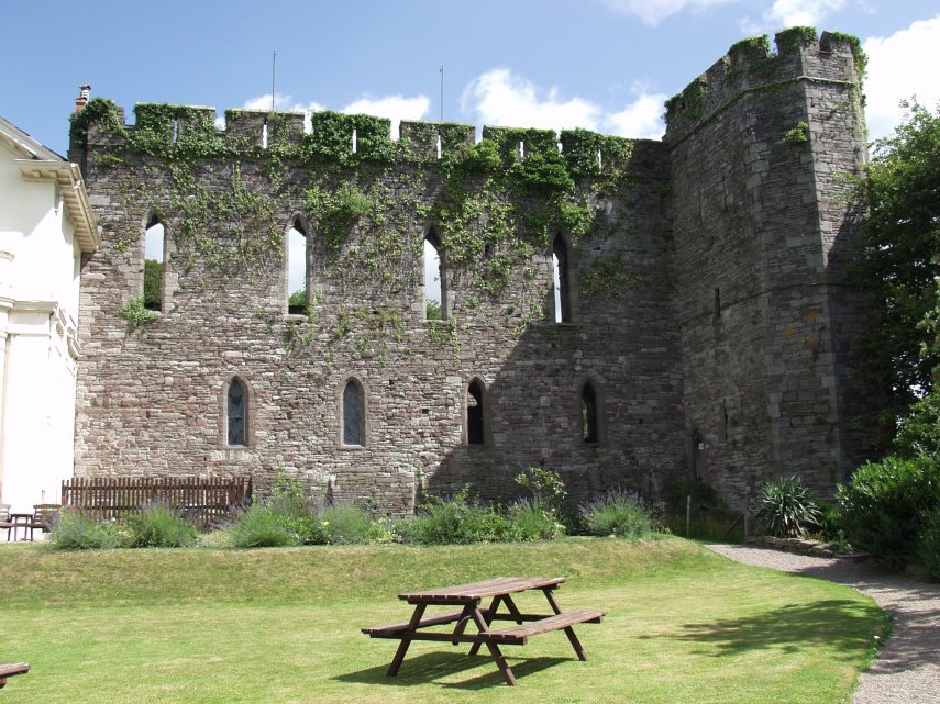 Castles - Scene showing Brecon Castle 