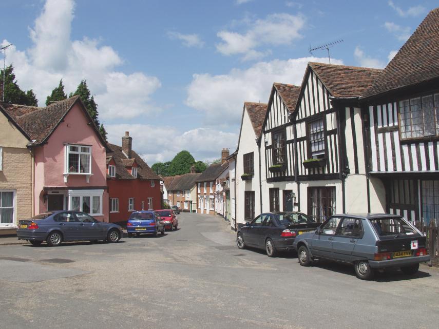 Village of Castle Hedingham, Essex, England
