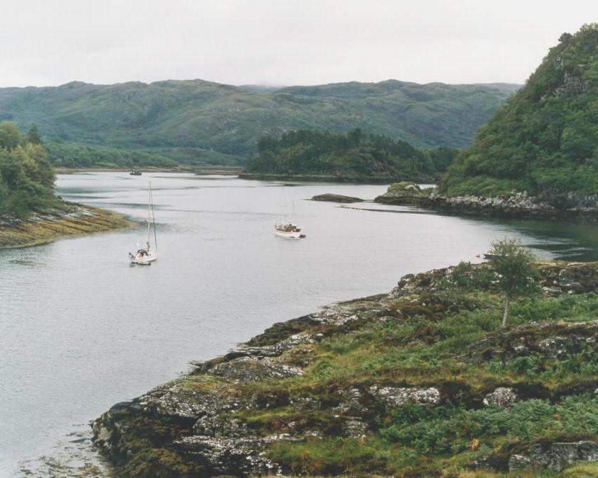 View of Loch Moidart, Highlands, Scotland, Great Britain