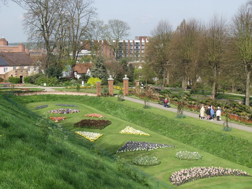 Upper Castle Park, Colchester, Essex, England, Great Britain