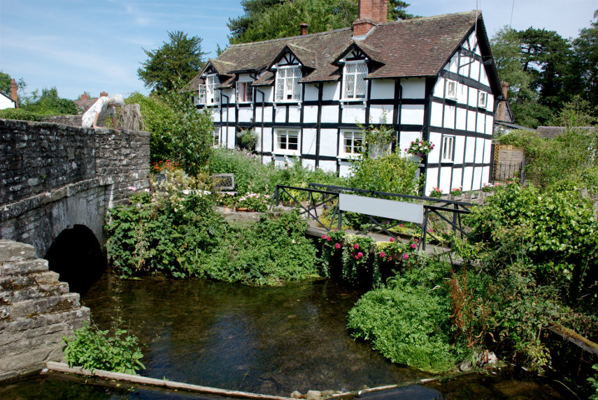 A Timber-framed House, Eardisland, Herefordshire, England, Great Britain