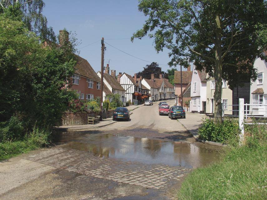 Medieval village of Kersey, Suffolk, England