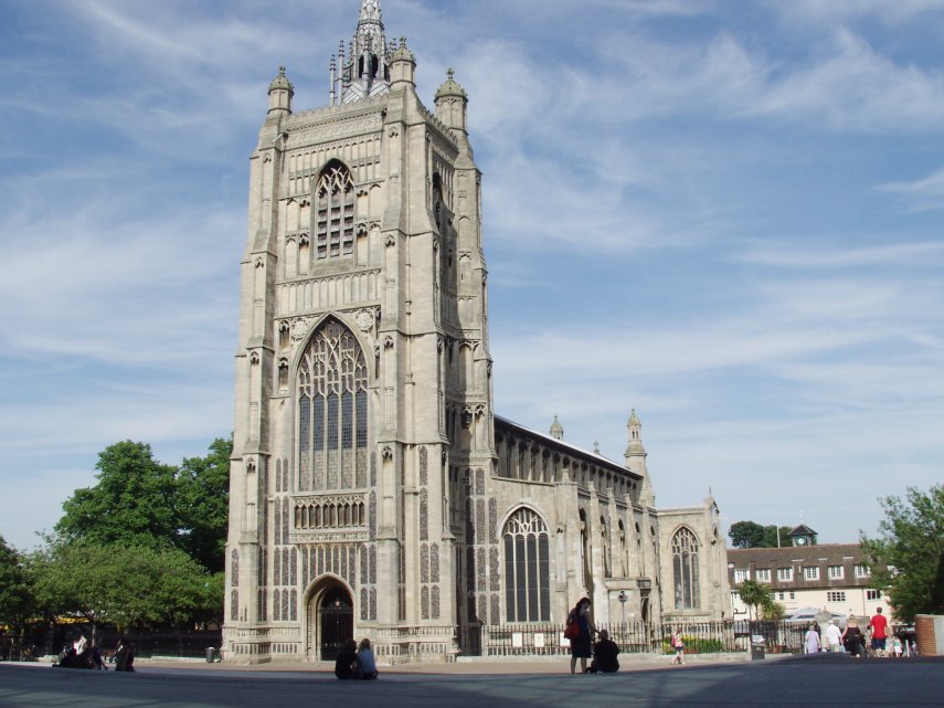 View of St. Peter Mancroft Church, Norwich, Norfolk, England