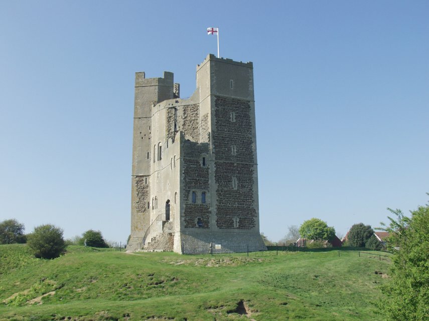 View of Orford Castle near Woodbridge, Suffolk, England