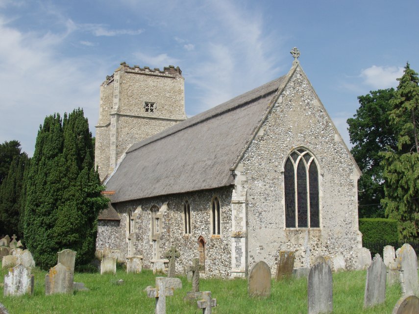 Thatched church, Salhouse, Norfolk Broads, Norfolk, England