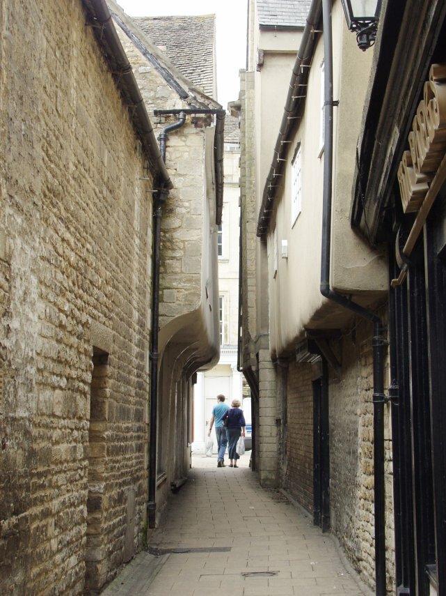 View of Cheyne Lane, Stamford, Lincolnshire, England