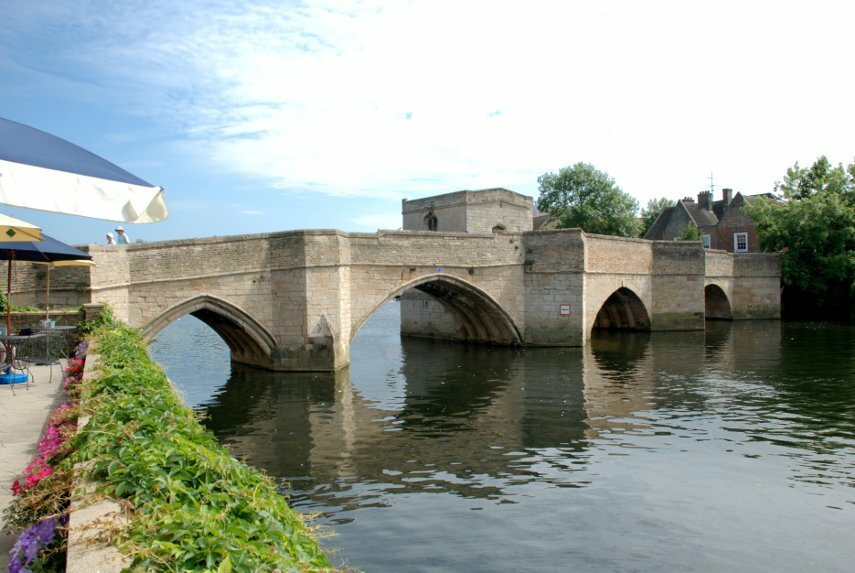 The 15th century bridge and chapel, St. Ives, Huntingdonshire (Cambridgeshire), England