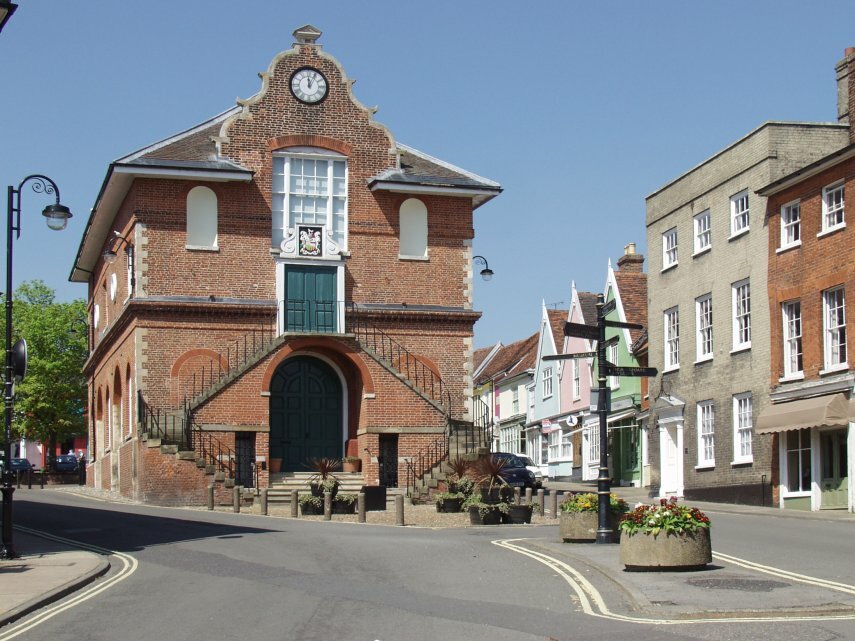 View of the Shire Hall, Woodbridge, Suffolk, England