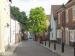 A narrow town road
