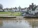 View of the village pond, Finchingfield, Essex, England, Great Britain