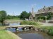 Photograph of a footbridge over the River Eye, Lower Slaughter, Gloucestershire, England