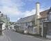 The A39 through Porlock, Somerset, England