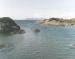 Photograph of the Isles of Rum and Eigg from the coast of the Ardnamurchan Peninsula, Highlands, Scotland