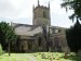 Scene showing the church of St. Edward, Stow-on-the-Wold, Gloucestershire, England