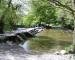 View of the River Barle and Tarr Steps, Exmoor, Somerset, England