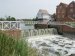 View of the Mill Avon weir, Tewkesbury, Gloucestershire, England