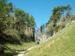 View of a footpath through Trowgill, Yorkshire Dales, England
