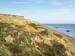 View of Pleistocene Red Crag cliffs, Walton-on-the-Naze, Essex, England