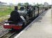 Steam locomotive at Wroxham Station, Wroxham, Norfolk, England