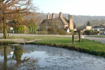 View of Aldbury, Hertfordshire,  England