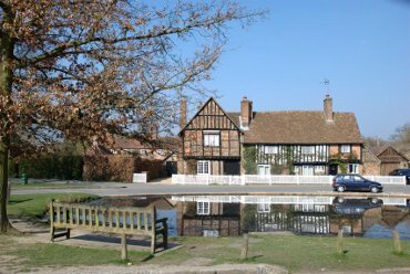 View of Aldbury, Hertfordshire, England