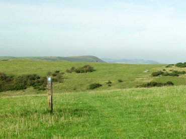 View of the South Downs Way on Windover Hill, Sussex, England