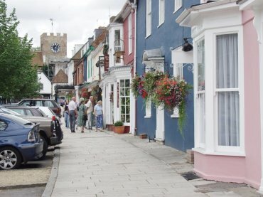 Scene showing New Alresford, Hampshire (Hants), England