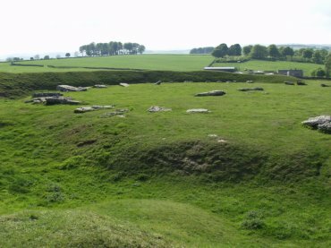 Photograph of Arbor Low - an ancient stone henge, Derbyshire, England