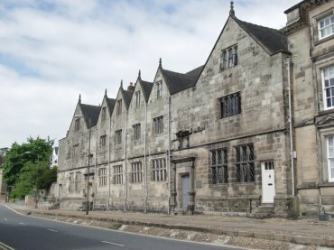 Picture of the 16th century Grammar School, Ashbourne, Derbyshire Peak District