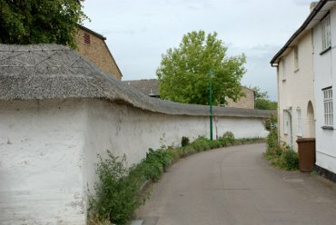 Photograph of a cob wall, Ashwell, Hertfordshire, England