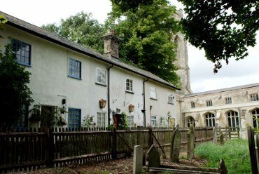 View of some terraced cottages, Ashwell, Hertfordshire, England