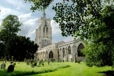 View of St. Mary's Church, Ashwell, Hertfordshire, England