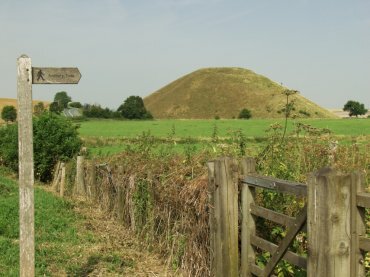 View of Silbury Hill, Avebury, Wiltshire (Wilts), England