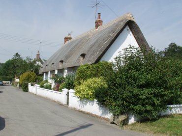 View of Avebury village, Wiltshire (Wilts), England