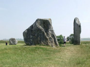 View of Avebury Stone Circle, Avebury, Wiltshire (Wilts), England
