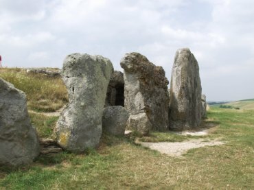 Photograph of West Kennet Longbarrow, Avebury, Wiltshire (Wilts), England