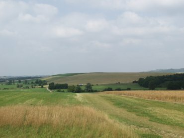 Photograph of the path to West Kennet Longbarrow, Avebury, Wiltshire (Wilts), England