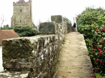 The precincts wall, Battle Abbey, Sussex, England, Great Britain