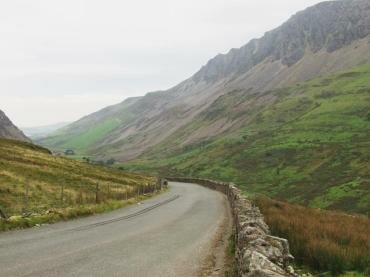 Scene showing the crags on Mynydd Mawr (2268 feet) near Beddgelert, Caernarvonshire (Gwynedd), Wales