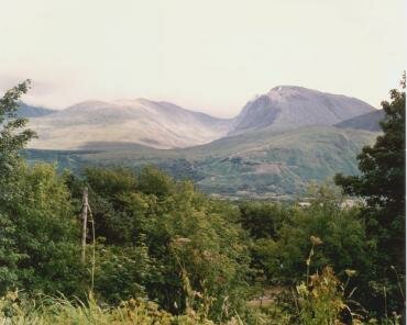 View of Ben Nevis, the highest mountain in Great Britain at 4, 406 feet, Scottish Highlands