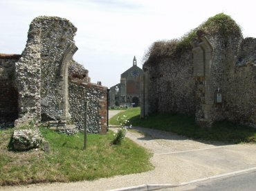 View of the Gateway, Binham Priory, Binham, Norfolk, England