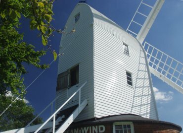 View of Bocking Post Mill, Braintree, Essex, England