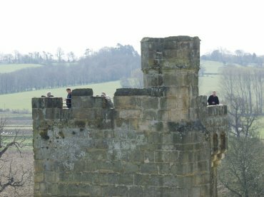 Bodiam Castle tower, Sussex, England, Great Britain