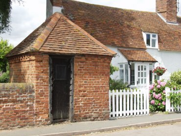 Scene showing the old lockup, Bradwell-on-Sea, Essex