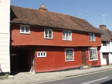 View of an ancient house in Bradford Street, Braintree, Essex, England