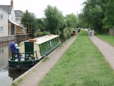 The Brecon and Monmouth Canal, Brecon, Brecknockshire, Wales