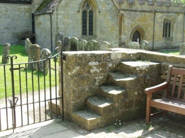 Steps, St. Eadburgha's Church, Broadway, Worcestershire, England