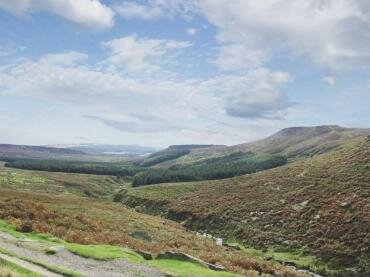 View near Burbage Edge looking out over Hathersage Moor