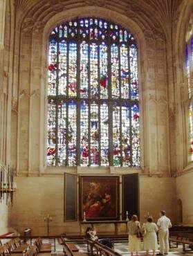 View of the East Window, King's College Chapel, Cambridge, Cambridgeshire, England