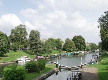 View of the River Cam, Cambridge, Cambridgeshire, England